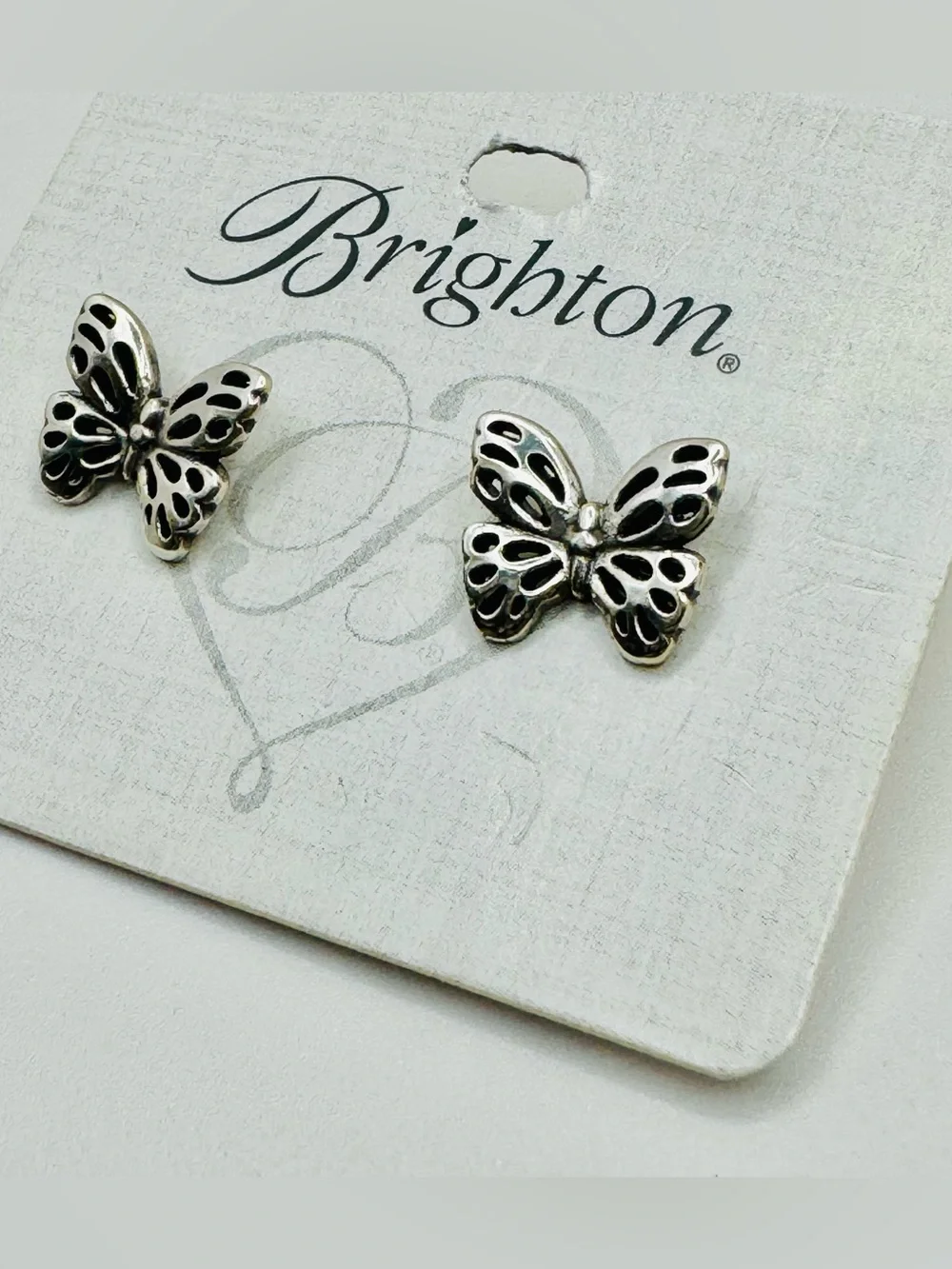 BRIGHTON SECRET GARDEN BUTTERFLY MINI-POST EARRING NWT